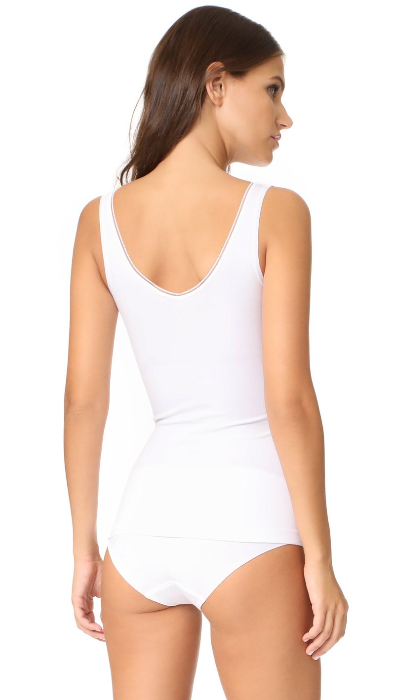 Yummie Women's Seamless Reversible Shapewear Tank Top, White, L/XL - Image 5